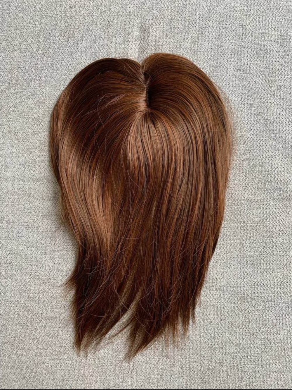Brand New Hair Topper / Crown Clip-in Extension (Warm Brown / Auburn)